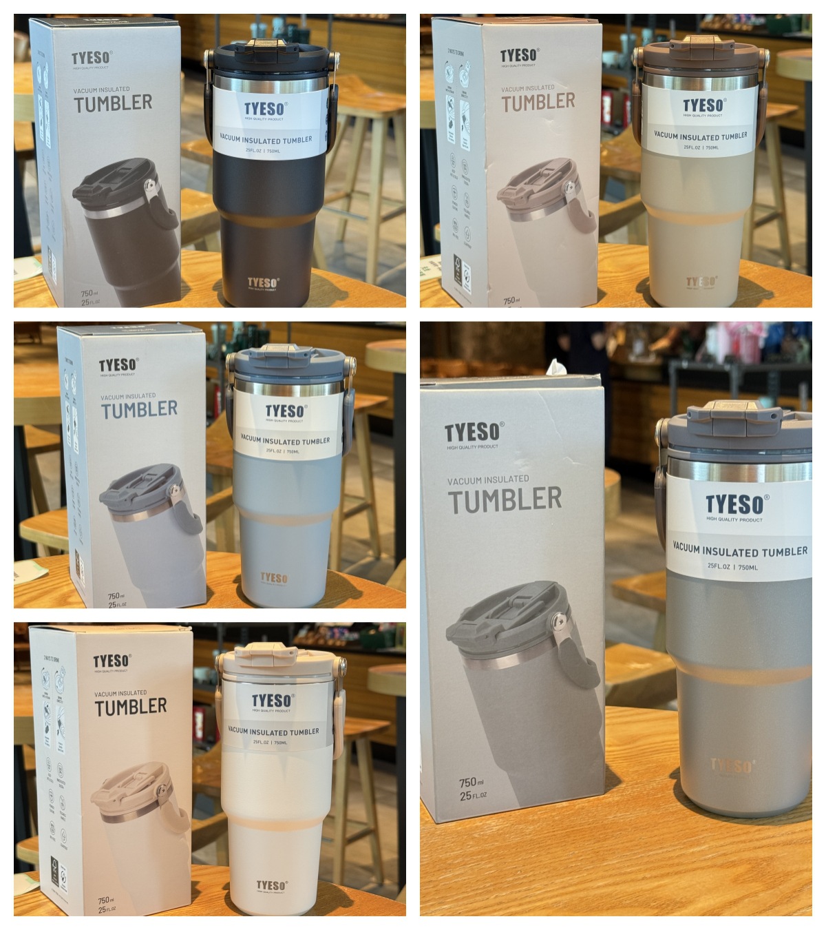 tyeso新款保温杯大容量手提汽车杯夏季保温保冷双饮冰霸杯咖啡杯详情13