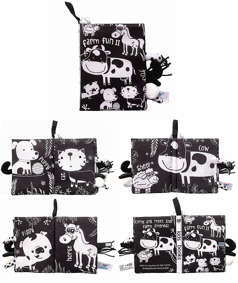 kidsbooks婴儿立体尾巴布书宝宝撕不烂安静布書动物尾巴布书厂家详情14