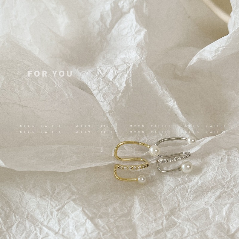 韩国小众设计感冷淡风耳夹无耳洞耳骨夹时尚气质简约波浪耳环耳饰详情13