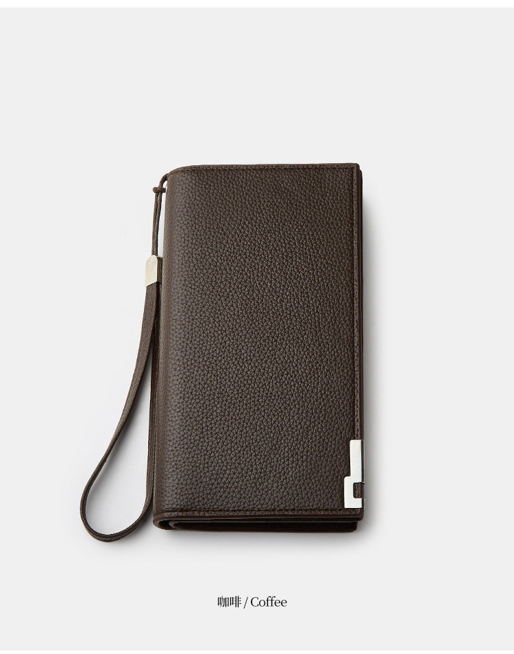 新款钱包男士长款拉链手包时尚多功能商务男手拿包轻奢钱皮夹卡包详情8