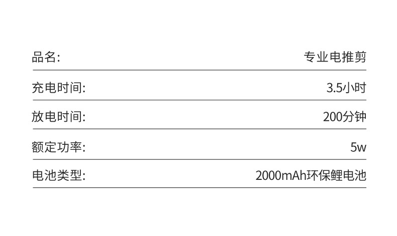 跨境 理发器 电推剪 美发 电动理发器 充电 雕刻 剃头发器详情14