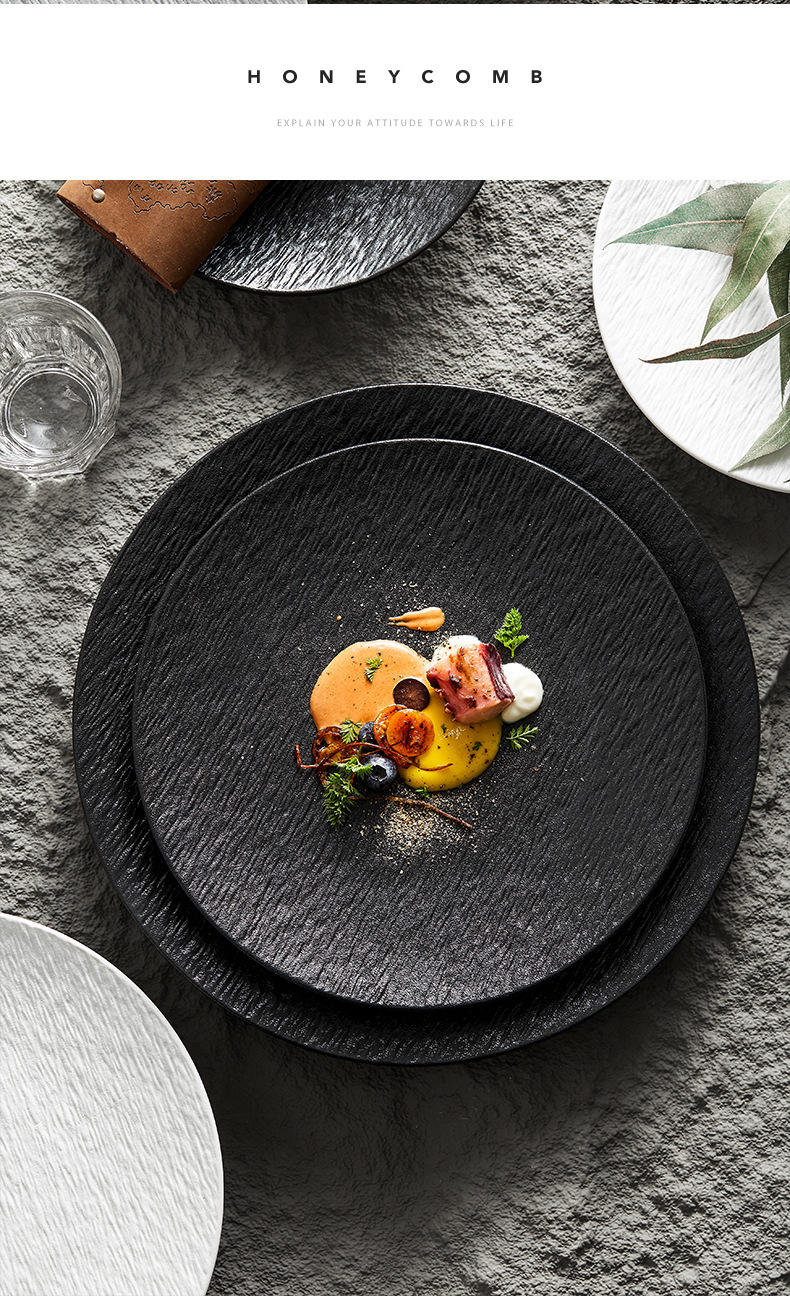 【工厂】轻奢西餐盘家用高颜值牛排意面盘子甜品水果沙拉菜盘商用详情10