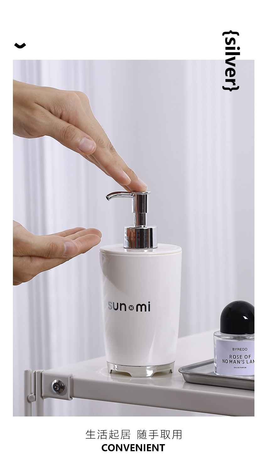 分装瓶按压式沐浴露洗发水洗手液乳液瓶空瓶便携式塑料乳液收纳瓶详情6