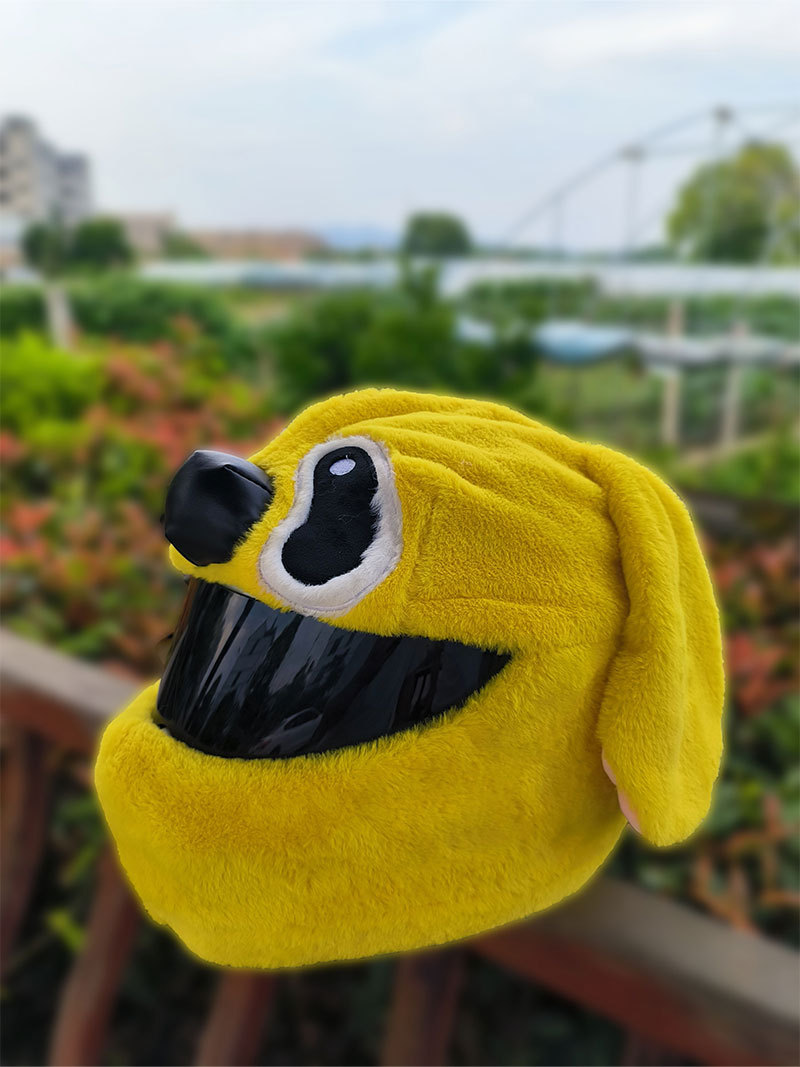 The helmet protection headgear, the Teddy cartoon male and female motorcycle, the anti-scratch puppy, the lift-off helmet, and the plush animal are so cute pic 19