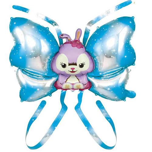 小猪佩奇网红天使的蝴蝶翅膀气球充气儿童小号批发铝膜玩具混批详情9