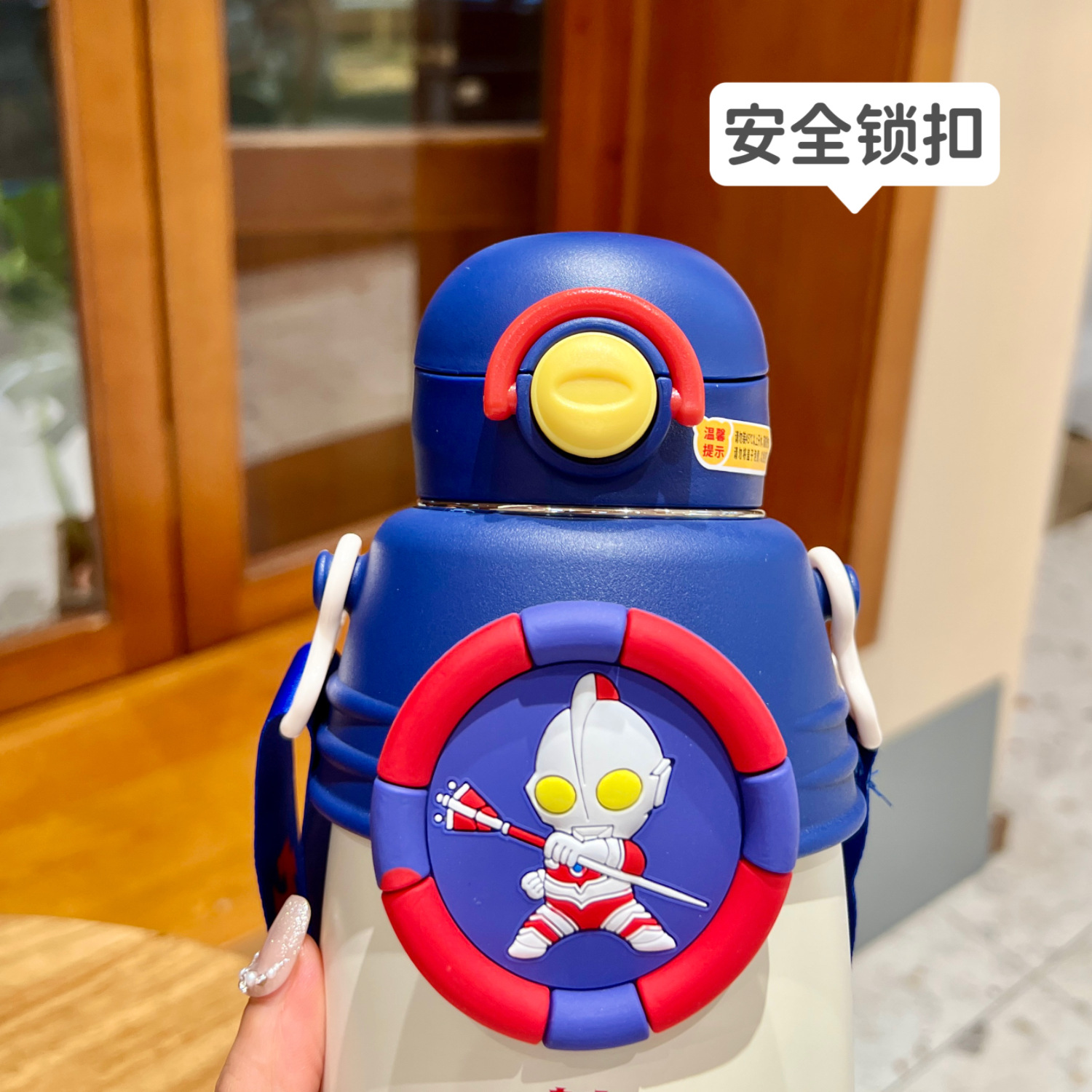 奥特曼儿童保温水杯男孩宝宝水壶上学专用吸管杯子防摔316食品级详情3