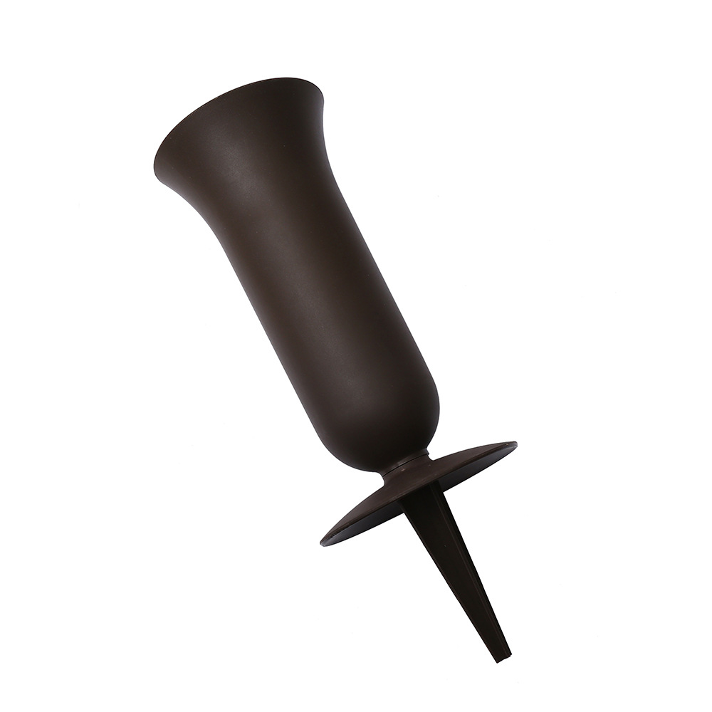 New plastic simulation artificial flower vase, Qingming Festival cemetery with pointed flower tube, conical flower vase for ancestral worship in public cemetery pic 12
