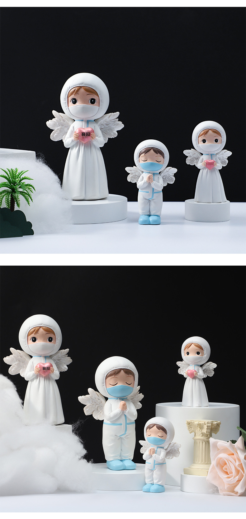 Medical staff ornaments and ornaments, resin handicrafts of the epidemic prevention hero Florence Nightingale, tabletop souvenirs, theme handicrafts pic 14