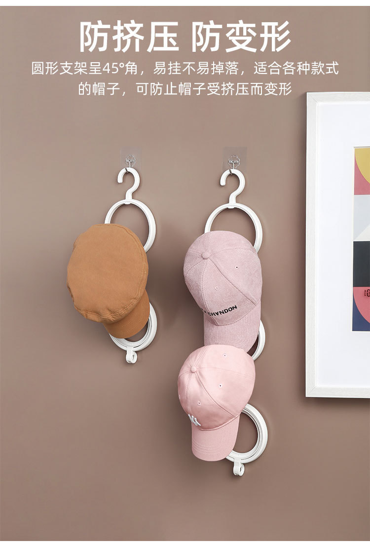 The hat hanging storage rack is a perfect tool for organizing and storing. It is a household hat rack with hooks behind the door pic 5