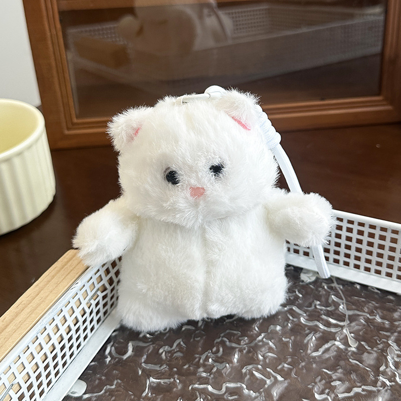 招财猫毛绒玩具公仔白色猫咪玩偶喵它崽可爱软萌猫咪送女生日礼物详情14