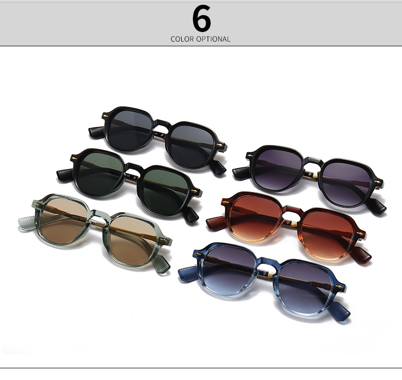 跨境欧美窄小框外贸SUNGLASSES潮流街拍摩登魅力复古太阳镜6068详情2