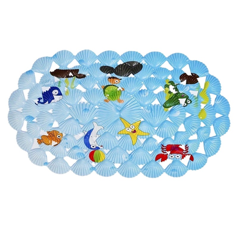 PVC地垫 卡通贝壳浴室垫浴室防滑垫洗澡淋浴房浴垫地垫按摩详情5