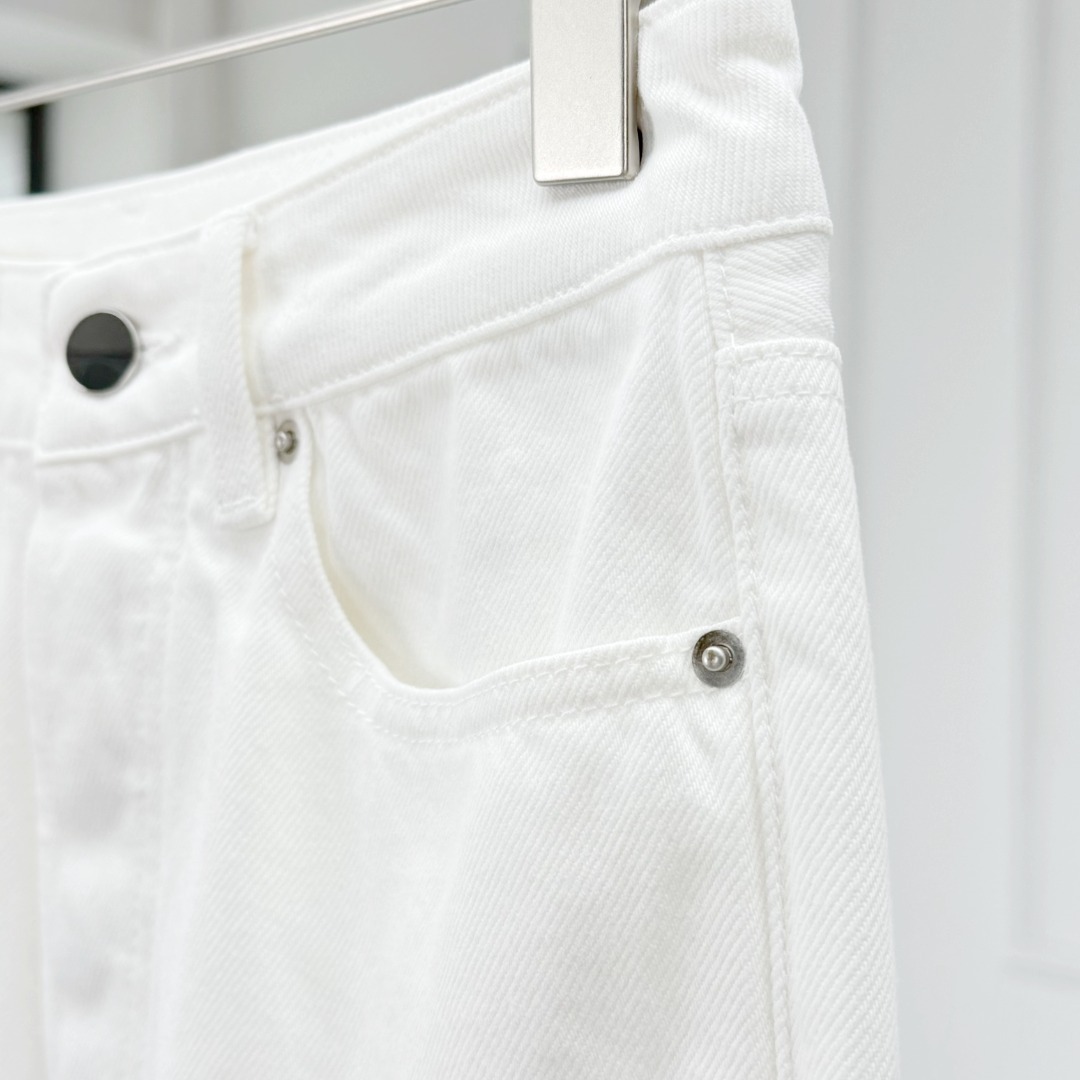 男士白色牛仔裤工作牛仔裤男款系带休闲牛仔裤摆摊用小商品详情10