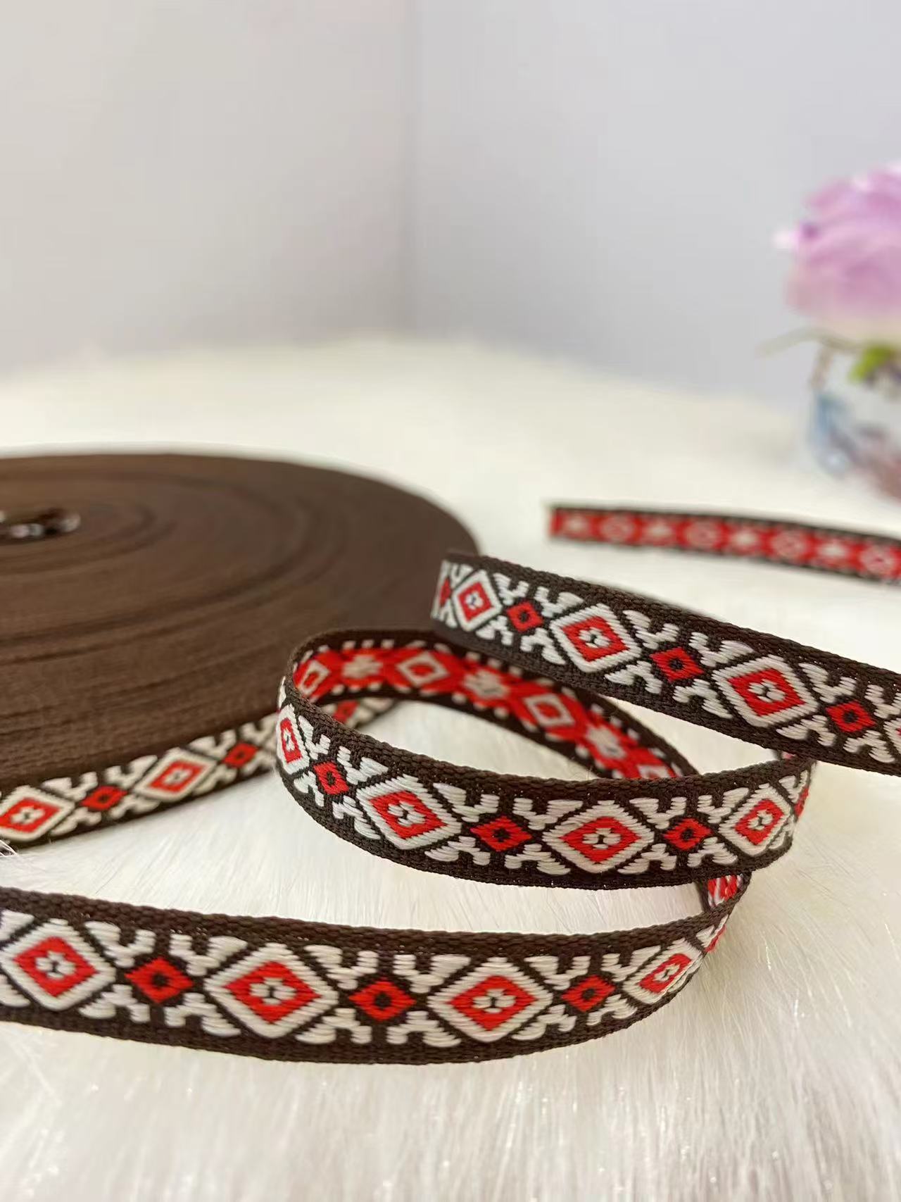 1.0--1.3cm多款式民族风复古提花刺绣织带民族演出服装服饰辅料详情5