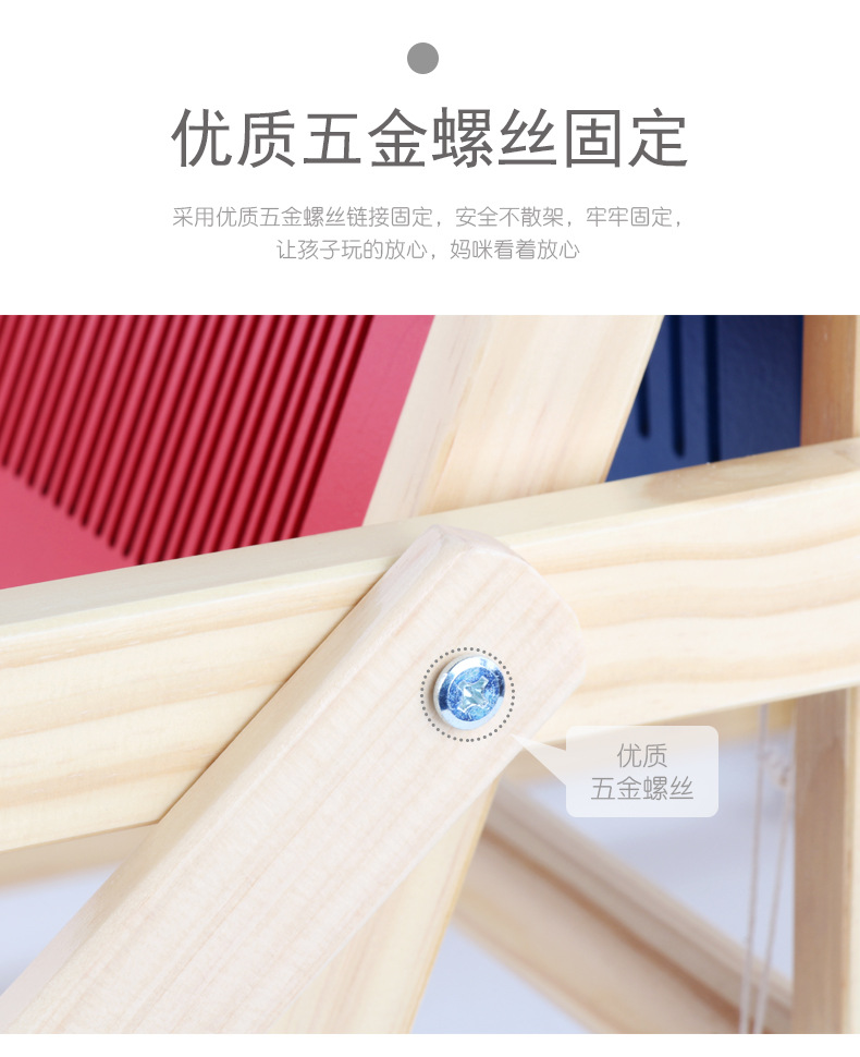跨境儿童木质织布机3-6岁幼儿园研学蒙氏科教仿真diy编制织布玩具详情7