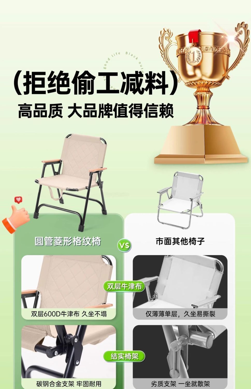 新款高档榉木扶手休闲折叠椅户外便携加厚冬季克米特靠背露营家具家装建材休闲户外折叠桌椅详情6