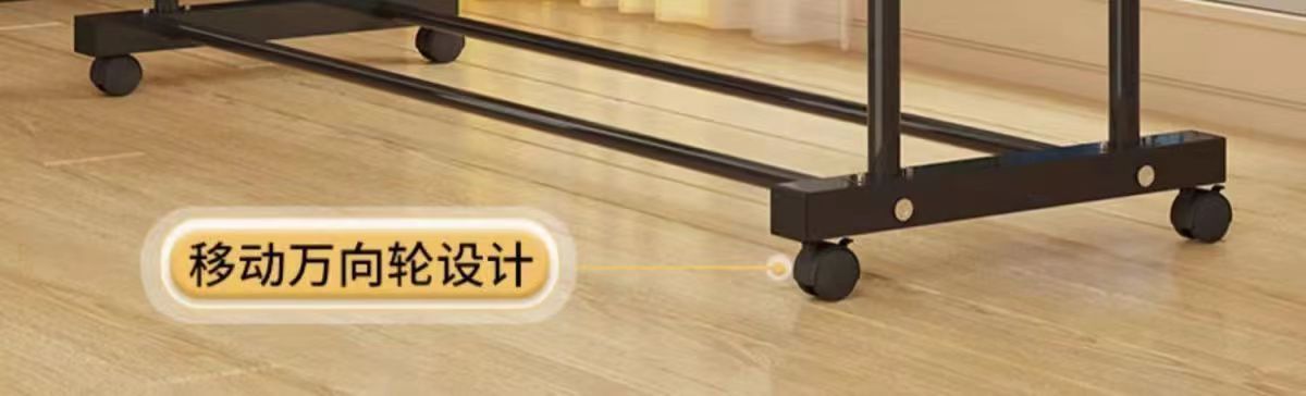 落地立式衣帽架简易衣架落地家用阳台室内简易晾衣架移动挂衣架详情19