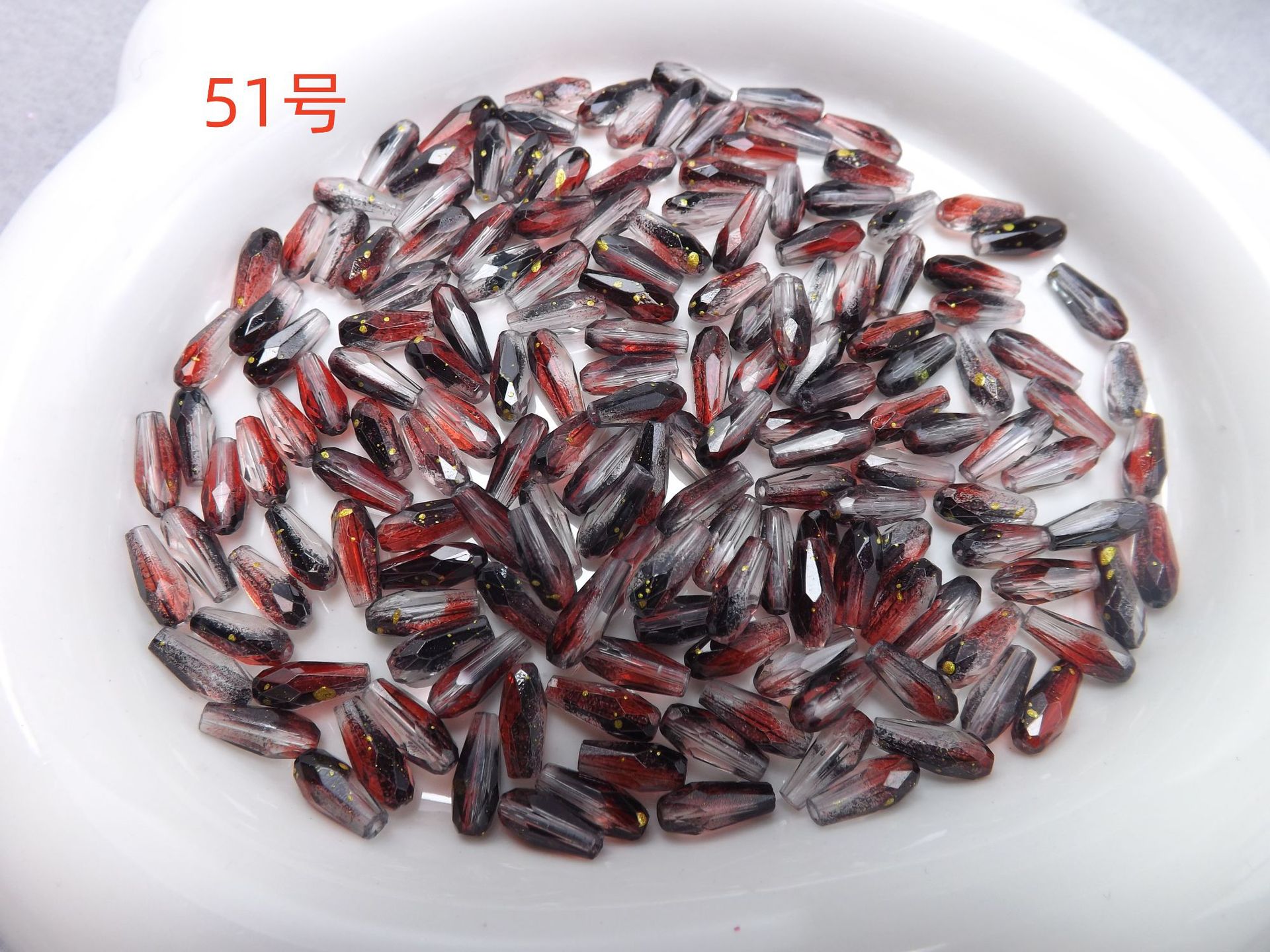 4mm*9mm长水滴人鱼泪晶晶diy水晶饰品配件玻璃珠子长水滴晶晶配件详情31