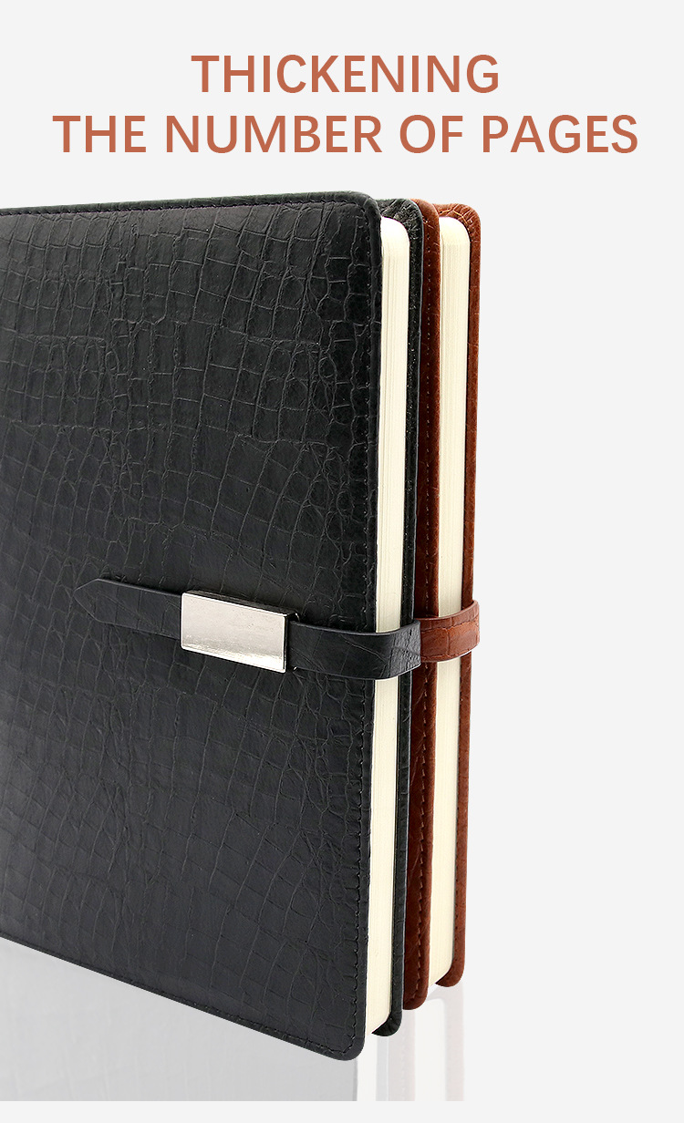 雅隆跨境2023经典设计皮革学生办公室工作人员笔记本用笔详情3