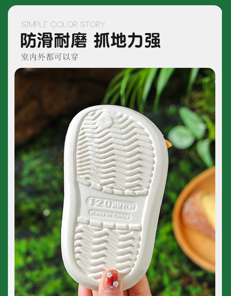 儿童凉拖鞋夏季卡通小男孩软底防滑男童包头中小童包头宝宝洞洞鞋详情10