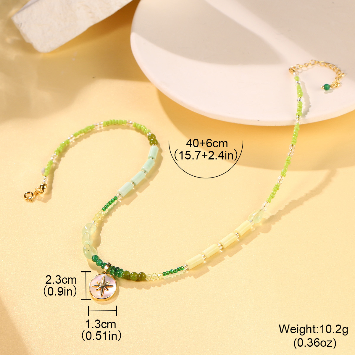 新款ins小众设计多彩串珠高级感简约项链天然珍珠时尚多巴胺颈链详情35