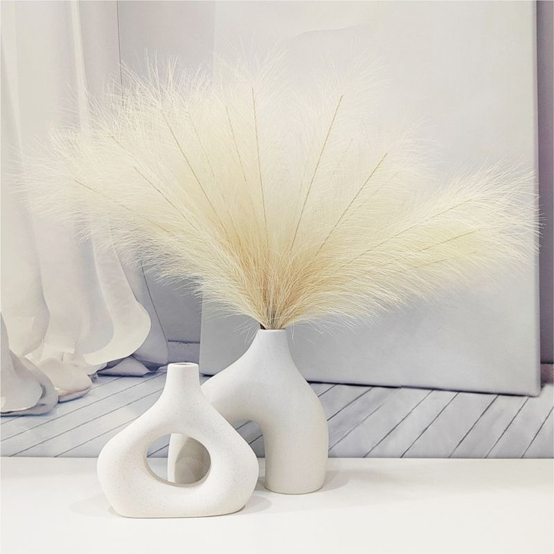 Nordic-style ceramic vases and flower arrangements, high-end and niche living room entrance hall home decoration vases and ceramic flower vases pic 31