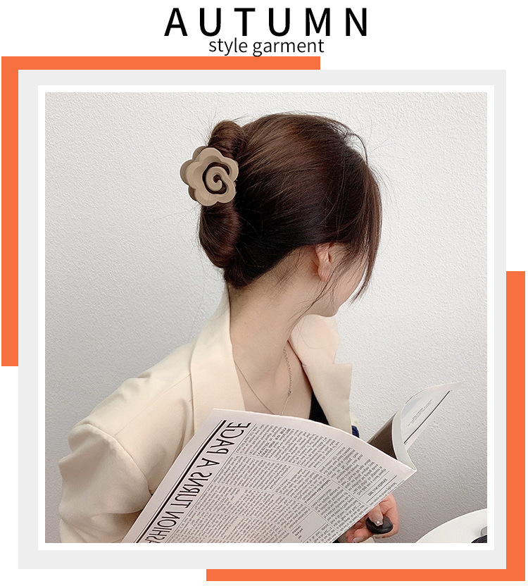 韩国简约气质发夹高级感亚克力花朵抓夹女后脑勺发量多鲨鱼夹批发详情1