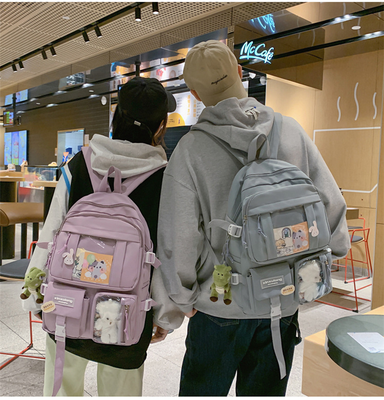 书包初中女生双肩包女痛包大容量小学生日系高中生背包中学生肩包详情14