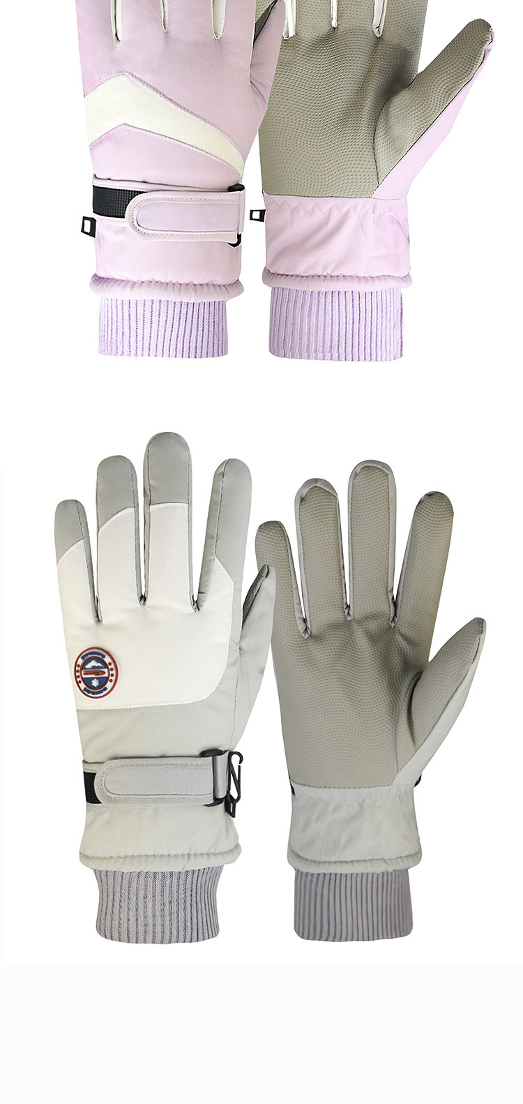 Ski gloves for men and women with fleece for warmth, outdoor tram cold-proof, windproof and waterproof, touch screen motorcycle, winter cycling and mountain climbing pic 14