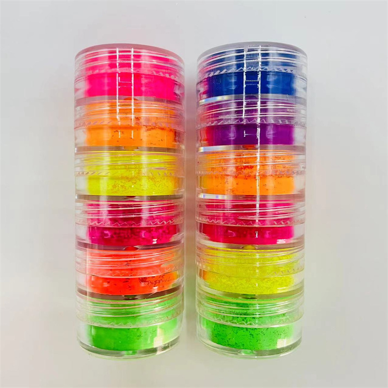 Cross-border best-selling nail and eyeshadow powder, candy powder, Barbie powder, European and American immersion powder, diy blending powder, nail glow powder pic 3