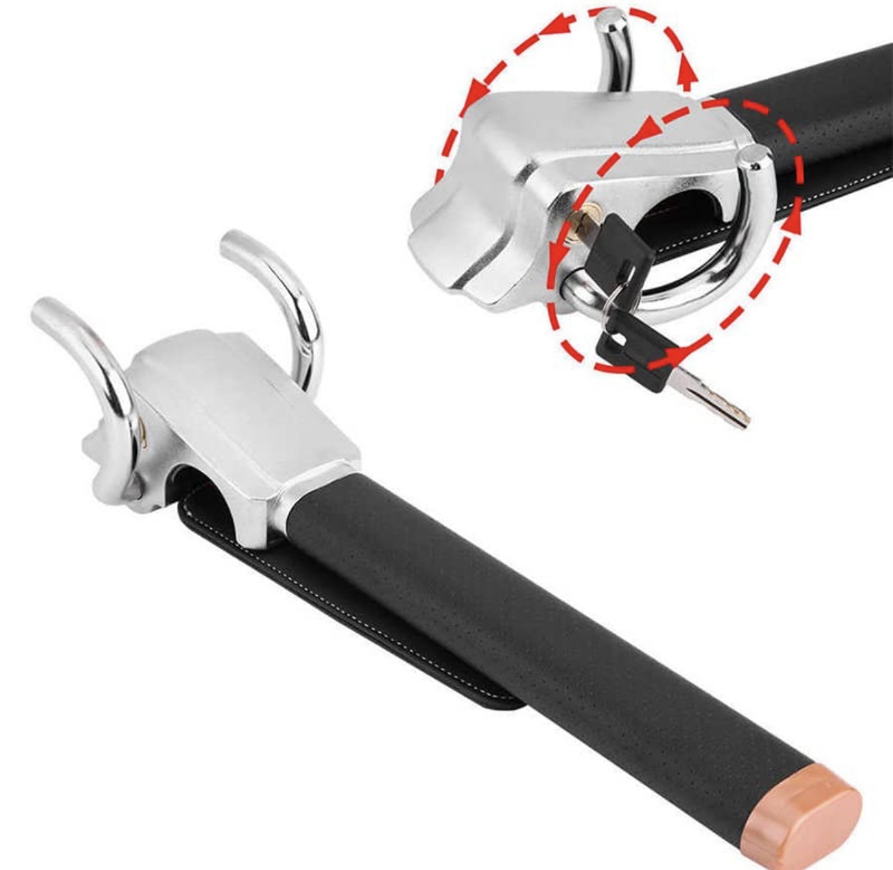 Car steering wheel lock, car safety lock, CE certified, Amazon pic 6