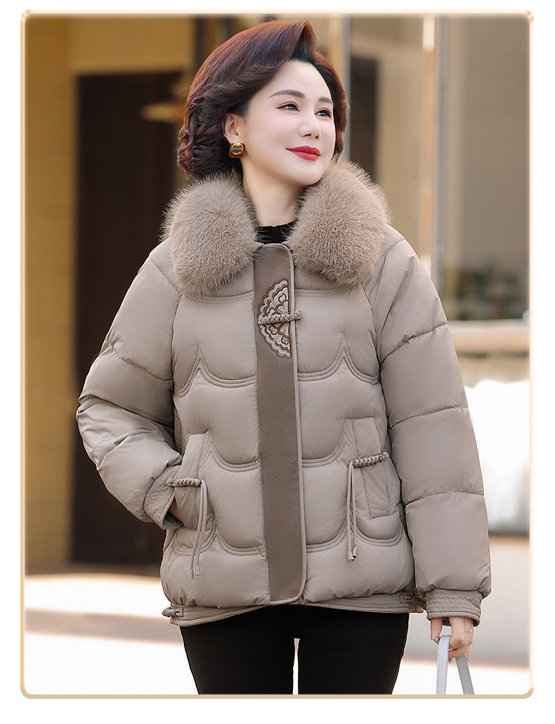 档口批发2025新款中年妈妈装棉服棉衣中老年加厚冬棉袄奶奶装外套详情16