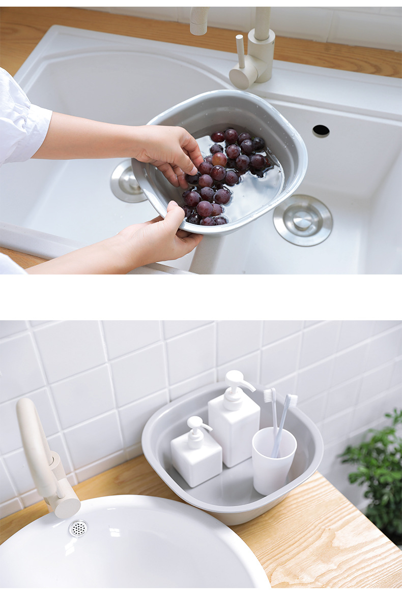 方形加厚塑料盆脸盆大号家用洗菜盆洗衣盆婴儿洗脚盆小盆子洗脸盆详情7