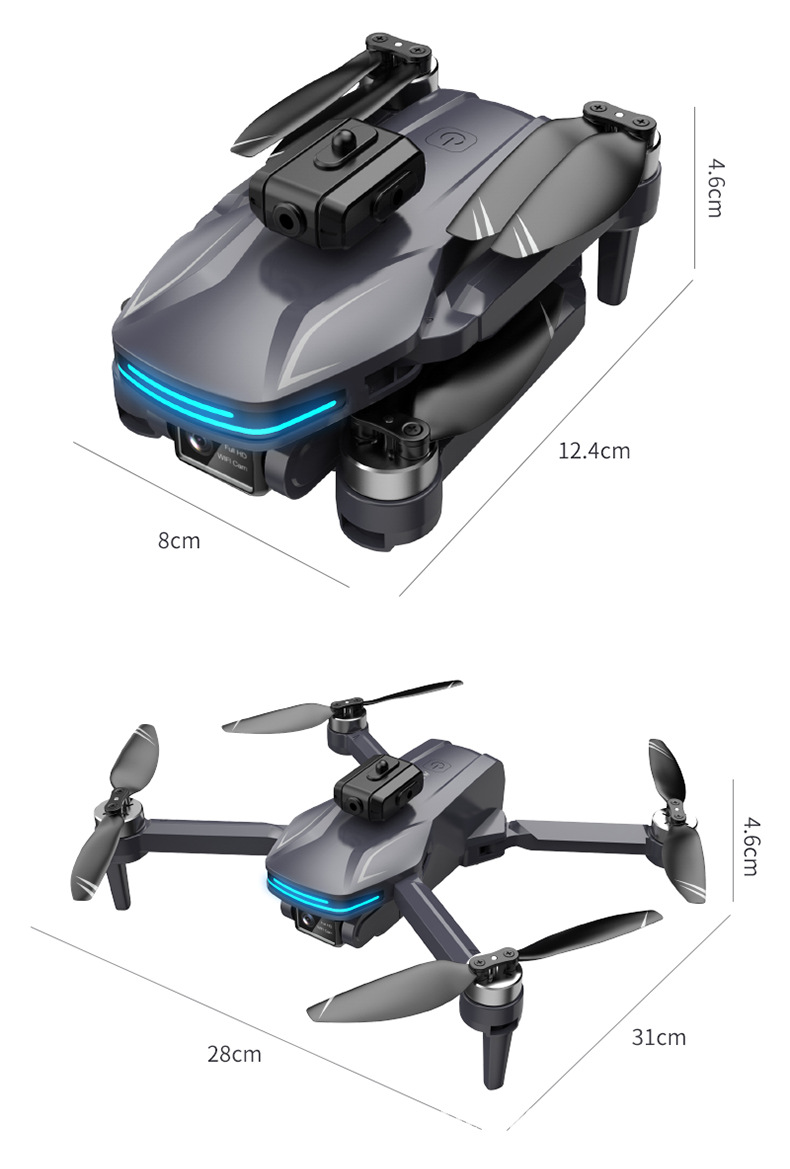 跨境新品无人机 无刷无人机 光流避障摄像航拍飞行器 折叠遥控飞机玩具101系列详情11