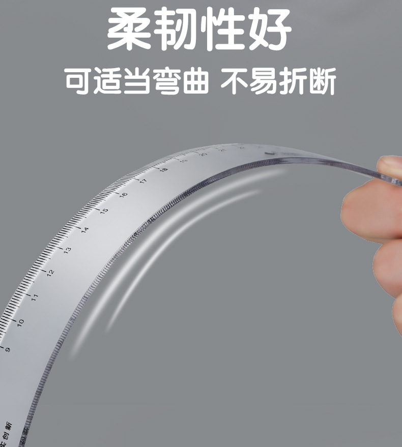 Xiaoyu transparent scale plastic transparent scale plastic ruler pic 7