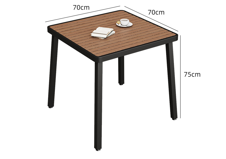户外桌椅露天外休闲别墅咖啡厅摆塑木防腐庭院组合套装餐桌椅桌椅详情17