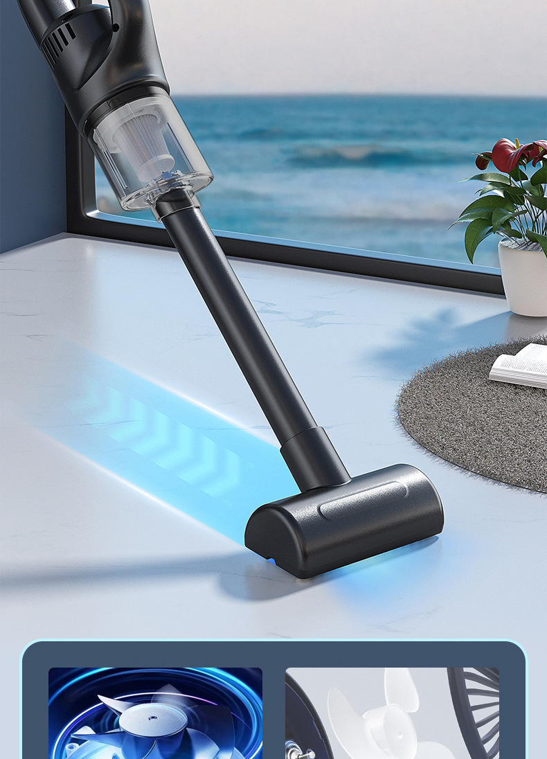 Wireless charging vacuum cleaner, household car vacuum cleaner with strong suction power, portable handheld high-power vacuum cleaner for cross-border use pic 9