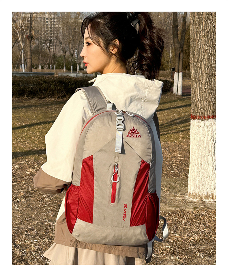  逸途 双肩包户外轻便轻便可折叠登山包大容量骑行跑步马拉松旅行背包详情21