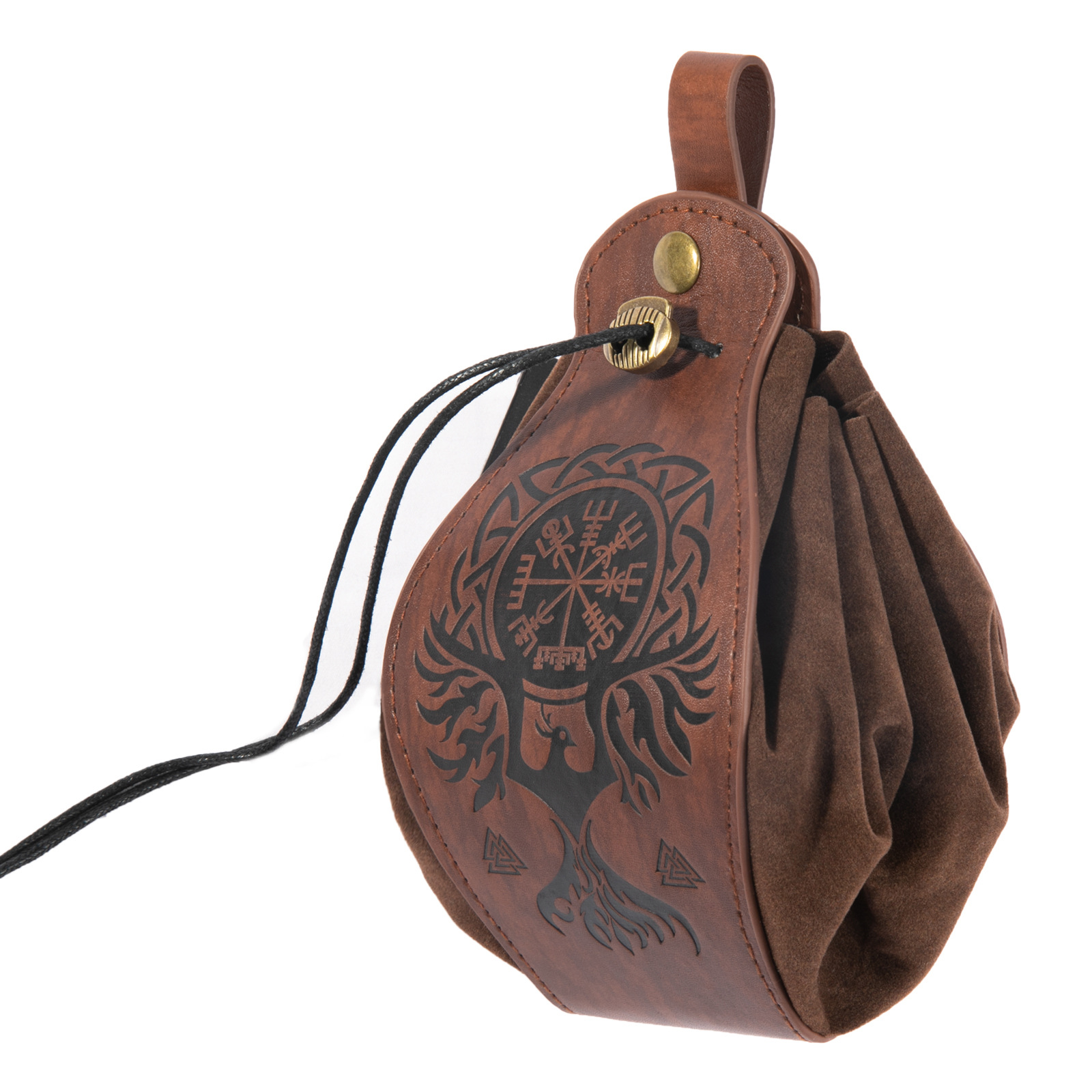 Cross-border multi-platform best-selling Vikings style medieval pocket bags that can be hung with belts, retro waist bags pic 10