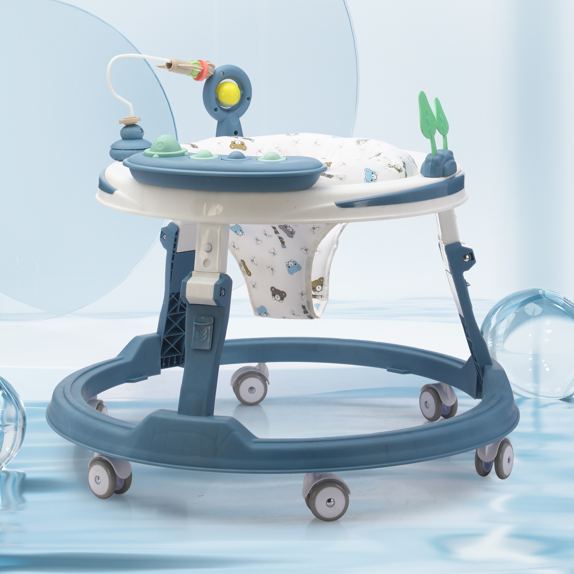 学步车防o型腿婴儿多功能防侧翻手推车宝宝可坐可推学行车起步车详情4