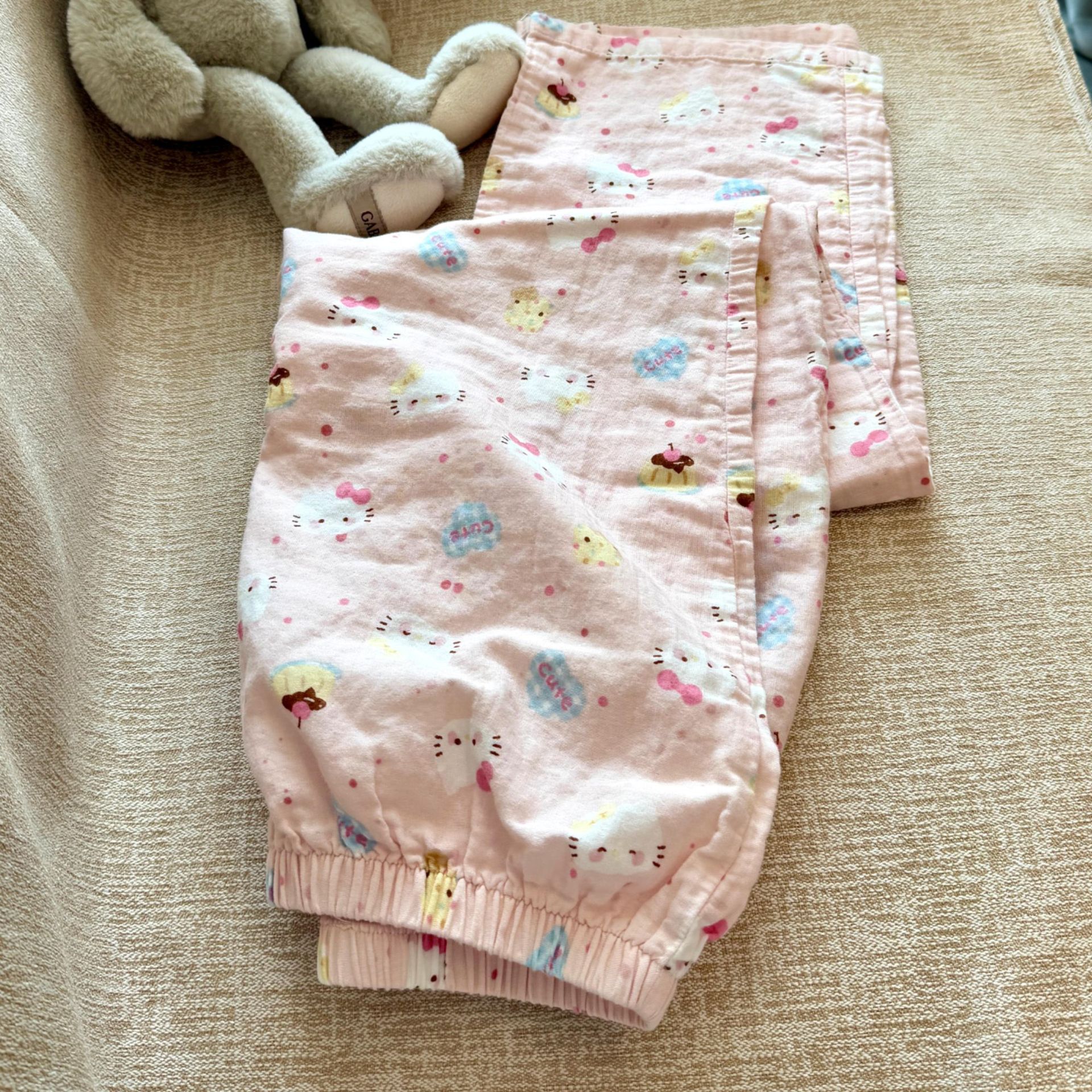 Class A all-cotton double-layer yarn round-neck pajamas, short sleeves, long sleeves, shorts, long pants, postpartum home wear set, cartoon breathable pic 39