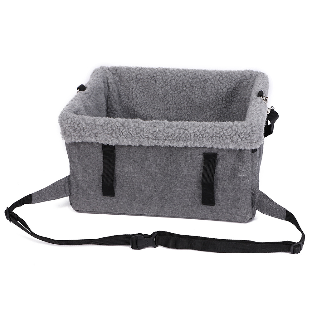 Rongka Pet Cross-border Pet Car Seats, pet car supplies, lamb fleece warmth, comfortable pet beds for cats and dogs, pet bags pic 3