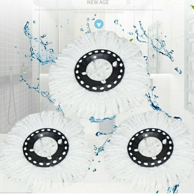 旋转拖把线头旋转拖布头墩布头吸水通用款干湿两用加厚纤维详情2