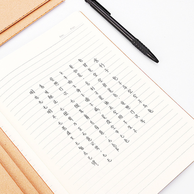 Wholesale of 16K thickened large-sized cowhide sewing notebooks for English composition, Chinese and math homework, and large notebooks for junior high school students pic 7