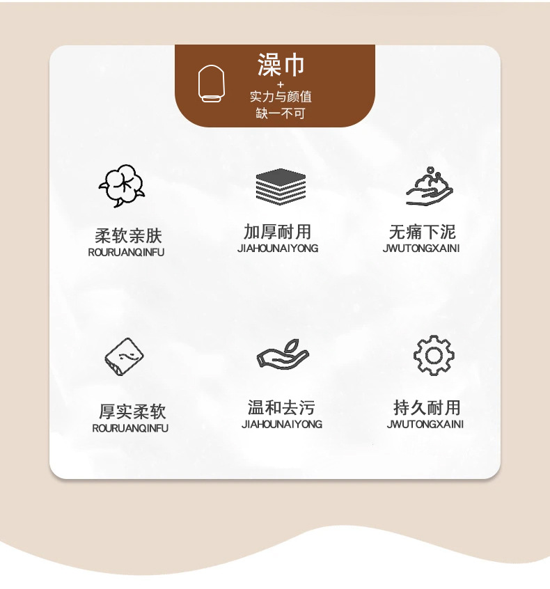 可爱卡通搓澡巾沐浴球工厂搓澡神器下泥洗澡巾新款浴花两用搓澡巾详情5