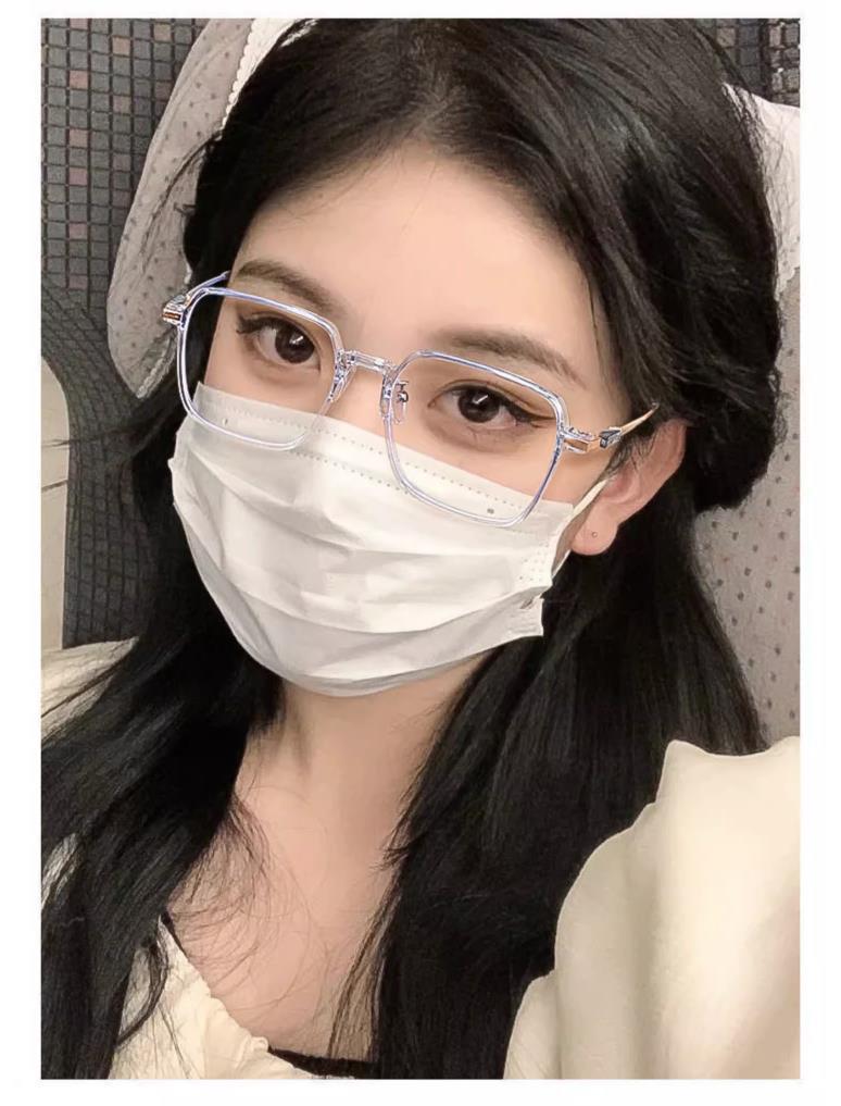 防蓝光老花镜女网红时尚潮款年轻老花眼镜高清大框老光眼镜成品男详情3