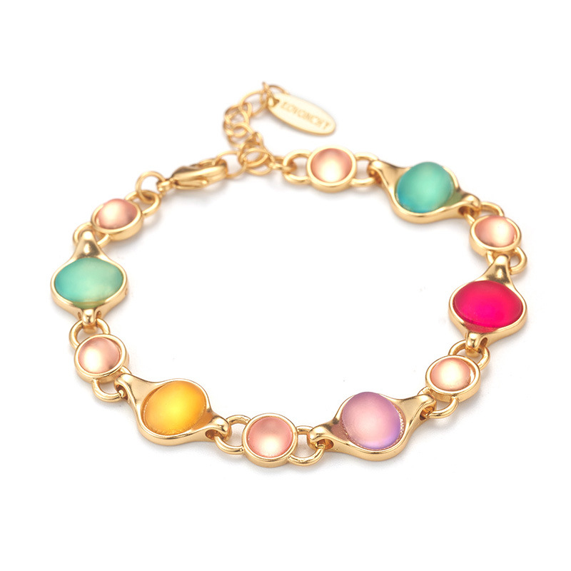 法式水晶串珠手链时尚轻奢高级感彩色中古Vintag饰品复古小众设计详情27