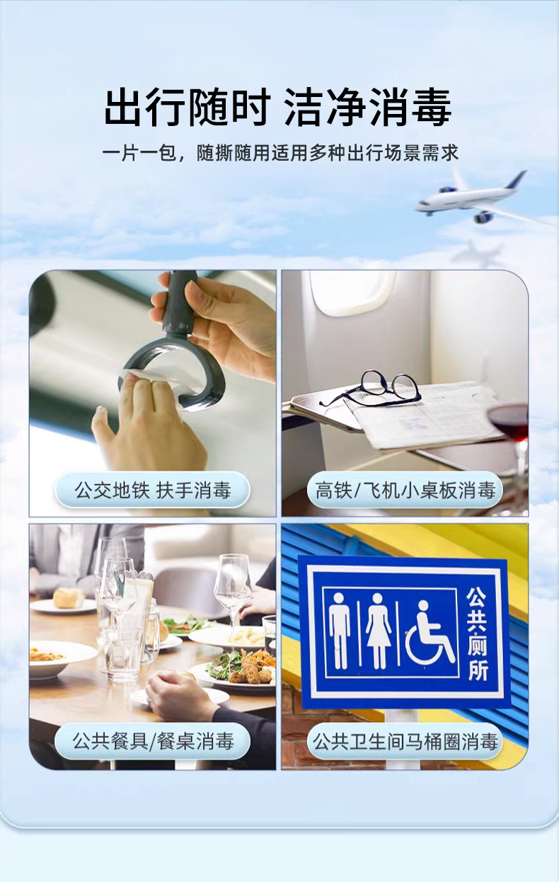 酒精湿巾棉片便携式独立小包装一次性免洗湿纸巾批发便携独立装详情5