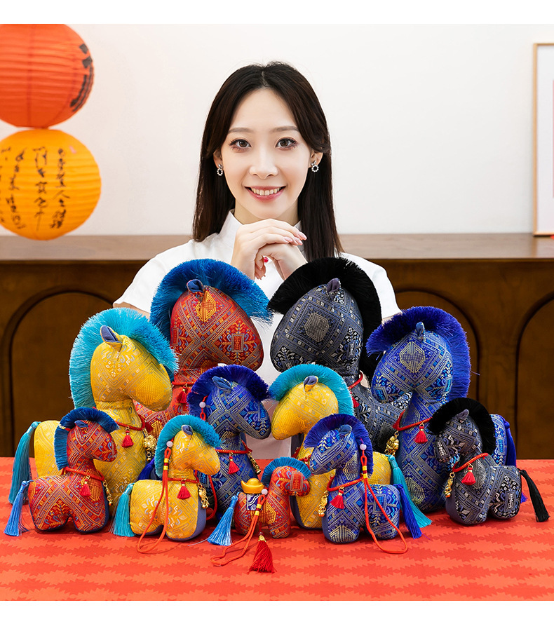 马年吉祥物毛绒玩具富贵马生肖玩偶公仔马年公司活动礼品小礼物详情13