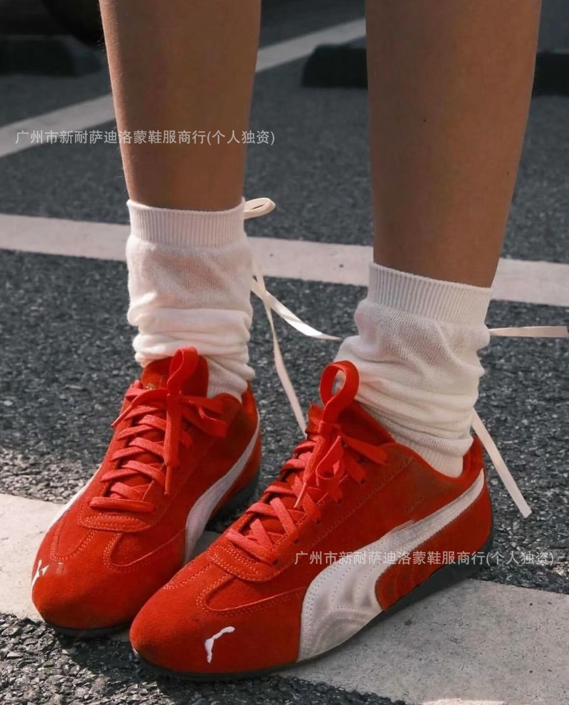 莆田鞋纯原标马open yy经典复古赛车鞋联名PM德训鞋休闲运动板鞋详情6